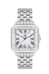 SB Polo SB-1-10599-1 White Dial Silver-Tone Stainless Steel Watch