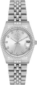 SB Polo SB-4-10034-1 Silver Dial Silver-Tone Stainless Steel Watch