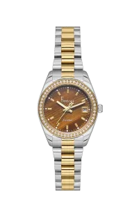 Freelook FL.1.10442-5 Warm Brown Dial Two-Tone Gold & Silver Stainless Steel Watch