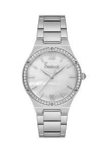 Freelook FL.1.10407-1 White Mother-of-Pearl Dial Silver-Tone Stainless Steel Watch