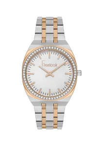 Freelook FL.1.10439-5 Light Silver Dial Two-Tone Rose Gold & Silver Stainless Steel Watch