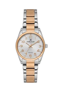 Daniel Klein DK.6.14275-8 Silver White sunray Dial Two-Tone Stainless Steel Watch