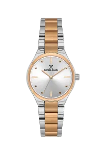 Daniel Klein DK.6.14190-6 Silver sunray Dial Two-Tone Stainless Steel Watch