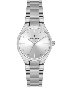 Daniel Klein DK.6.14190-1 Silver sunray Dial Silver-Tone Stainless Steel Watch