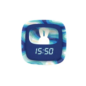 MOB Billy Clock & Night Light  Blue Waves