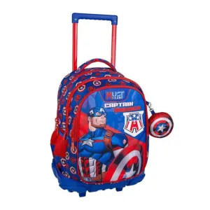 Must Marvel Captain America Trolley Backpack 17'