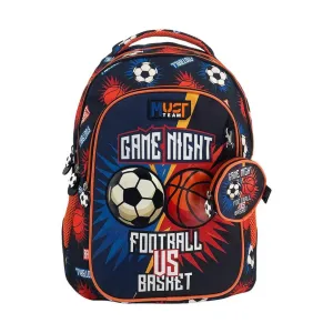 Must Team Football vs Basketball Backpack 17'