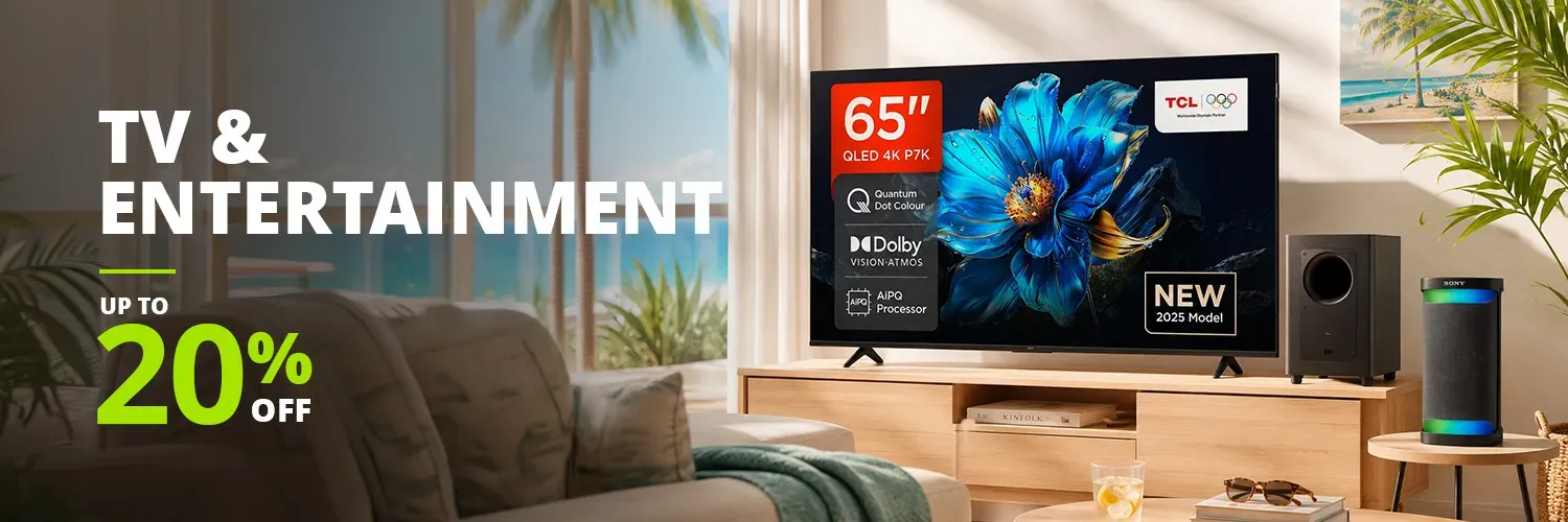 Tv & Entertainment up to 20%