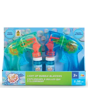 Out and About Light Up Bubble Blasters 2 Pack Assorted