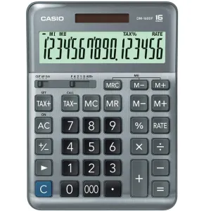 Casio DM-1600F-W-DP Desktop Digital Calculator – Silver