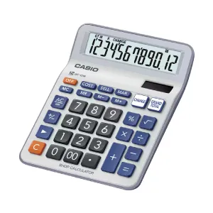 Casio DC-12M 12-Digit Desktop Calculator White/Grey