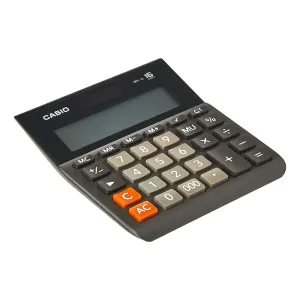 Casio 16 Digits Desktop Calculator, Black | MH-16-BK-W-DP(PH)
