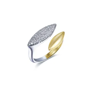 Polo Exchange Ring Rhodium And Gold With White