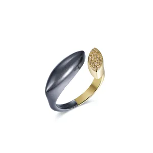 Polo Exchange Ring Gold And Black With White