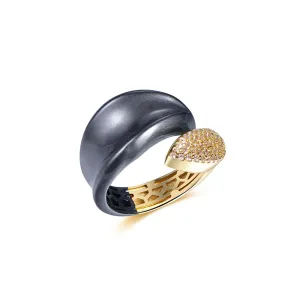 Polo Exchange Ring Gold Black White