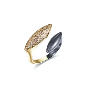 Polo Exchange Ring Stainless Gold Black White