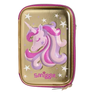 Smiggle Golden Unicorn Pencil Case