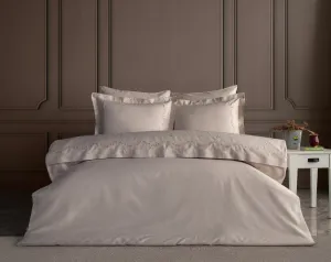 Dantela Double Duvet Cover Set Minoa Beige