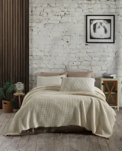 Dantela Bedspread Set Drina Beige