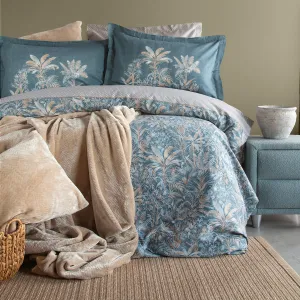 Ap Tammy Beige Double Duvet Cover With Blanket & Bedspread Set