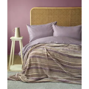 Ap Lizbon Lila Double Duvet Cover With Bed Spread Set