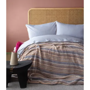Ap Lizbon Gri Double Duvet Cover With Bed Spread Set