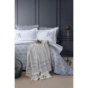 Ap Crown Indigodouble Duvet Cover With Bed Spread & Blanket Set