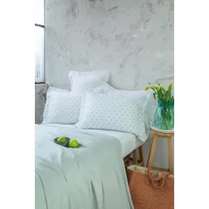 Ap Bamboo Oliver Green Double Bed Spread Set