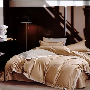 Bellucci Duvet Cover Set Double Beige 0014