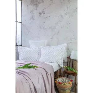 Ap Bamboo Oliver Violet Double Bed Spread Set