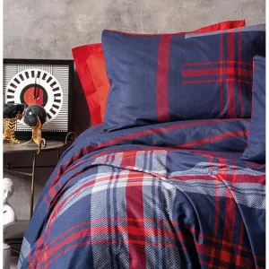 Single Bed Set Abel Kirmizi - Made In Turkey