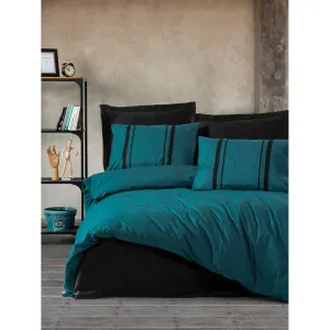 Single Bed Set Bitter Petrol /Black - Made In Turkey