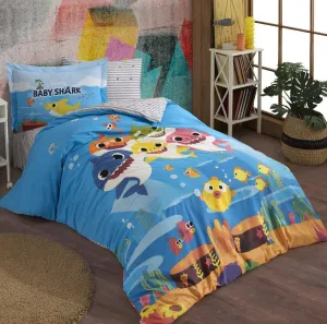3Pcs Single Duvet Cover 160*220 Baby Shark