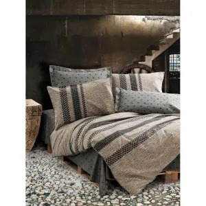 Double Bed Set Arlo Kahve - Made In Turkey
