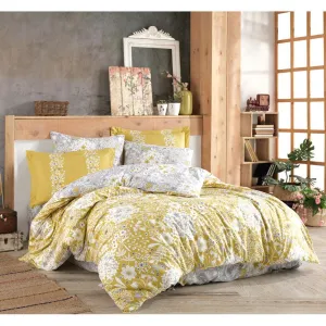 3Pcs Single Duvet Cover 160*220 Ancelica Yellow - Made In Turkey