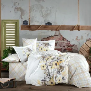3Pcs Single Duvet Cover 160*220 Belinda Yellow - Made In Turkey