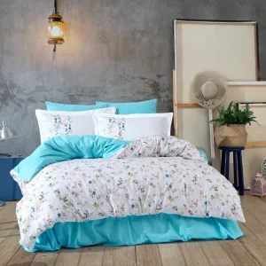 3Pcs Single Duvet Cover 160*220 Orient Turquoise - Made In Turkey