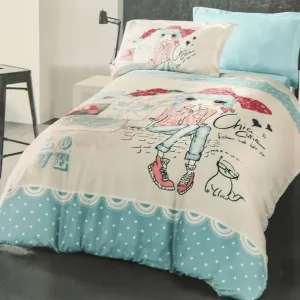 3Pcs Quilted Duvet Cover 160*220 Lp Clarice Red - Made In Turkey
