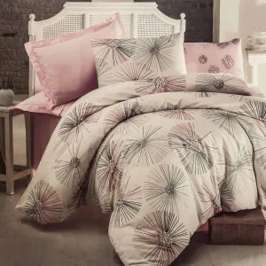 3Pcs Quilted Duvet Cover 160*220 Lp Elissa Powder - Made In Turkey