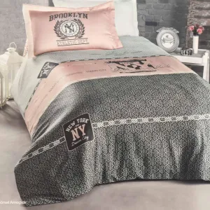 3Pcs Quilted Duvet Cover 160*220 Lp Awesome Powder - Made In Turkey