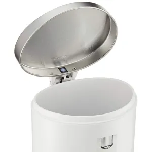 6L Semiround Deluxe White W/Colourbox