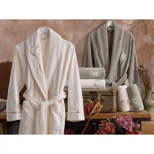 6Pcs Embroidered Bathrobe Set Sare 