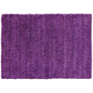 Bath Mat 50 X 70 Cm Plain Cotton Essencia Plum