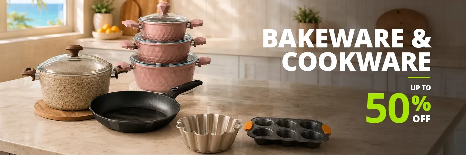 Bakeware & Cookware up to 50%