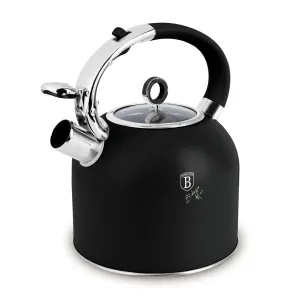 Berlinger Haus Kettle with Glass Lid, 3.0L Matte Black