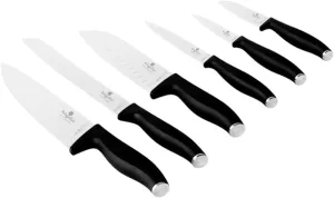 Berlinger 6 pcs knife set, Black Matte
