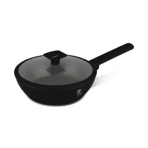 Berlinger Deep frypan with lid, 24cm, Matte Black