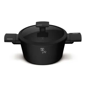 Berlinger Haus Casserole with Lid,Matte Black 20 cm