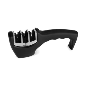 Berlinger Haus Knife Sharpener, 3-in-1 Matte Black