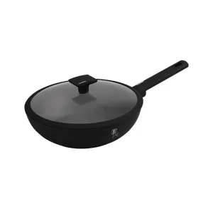 Berlinger Haus Casserole with Lid,Matte Black 24 cm